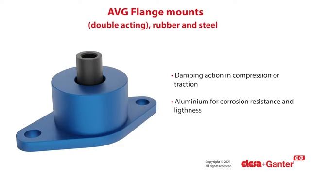 Фланцевые демпферы вибраций AVG ELESA+GANTER смотреть онлайн
