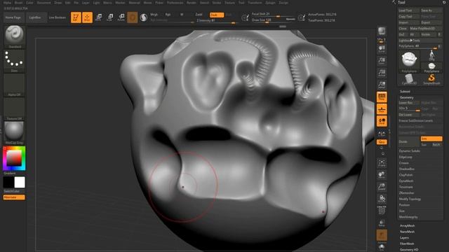 Урок 4. Настройки кистей в ZBrush