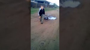 Дрифт на тележке.