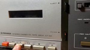 PIONEER CT-3A stereo cassette tape deck -1982