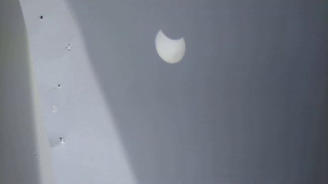 DIY solar eclipse projector.