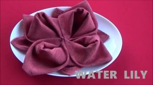 DIY EASY NAPKIN FOLDS!!! ROSE AND WATER LILY/// КАК КРАСИВО И БЫСТРО СЛОЖИТЬ САЛФЕТКИ