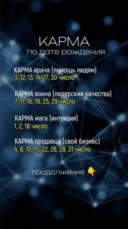 КАРМА В ДАТЕ РОЖДЕНИЯ