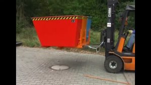 Саморазгружающийся контейнер, многосекционный