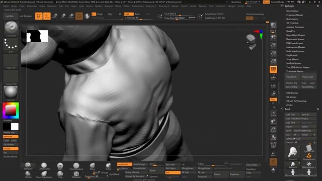 How to SCULPT CLOTH EASILY in Zbrush