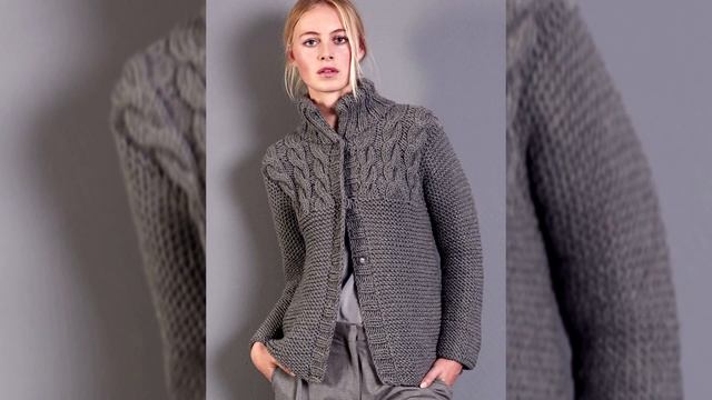 альтернатива пиджаку модные вязаные  жакеты  / подборка идей для вдохновения