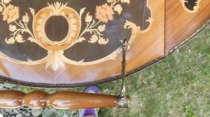 Сервировочный столик / Бар на колесах, Раскладной, Маркетри, Европа 70-е гг ХХ века.