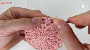 Салфетка крючком, Кристиана, 7-11