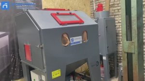 Демонстрационная пескоструйная камера в Дробесфере.