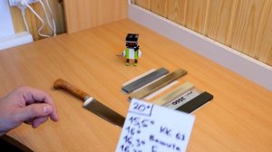 Пчак. Заточка ножа от "Русского булата".