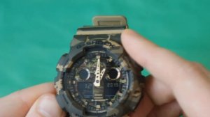 G-SHOCK GA-100CM-5A КАМУФЛЯЖ | Обзор и настройка (на русском) | Купить со скидкой