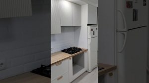 Кухня с фрезерованными фасадами