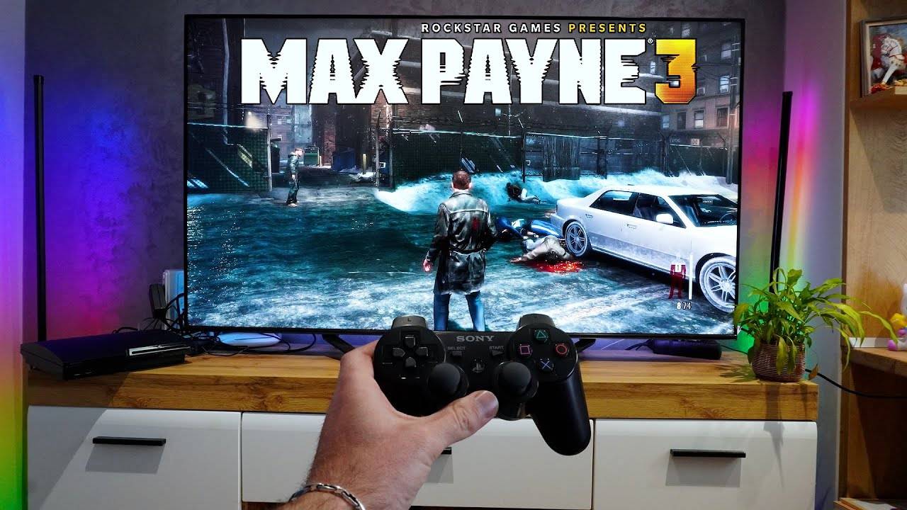 MAX PAYNE 3 - на 65" 4K ТВ - Геймплей (Performance Test) | PS3 (2012)