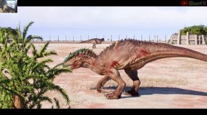LARGE DINSOAURS BATTLE ROYALE: I-REX vs T-REX vs SPINO vs GIGA... | Jurassic World Evolution 2