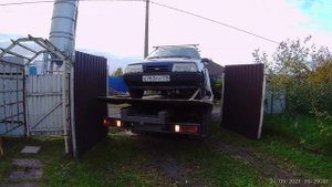 Профессиональная загрузка и разгрузка машины на эвакуаторе. Перевозим свою трудяжку.