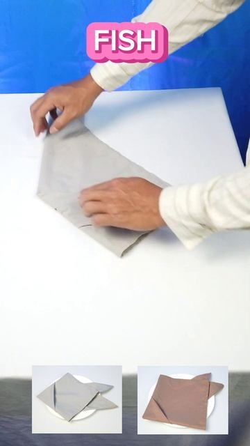 FISH DESIGN TABLE NAPKIN FOLDING #napkinfolding #napkin #tablenapkinfolding смотреть онлайн
