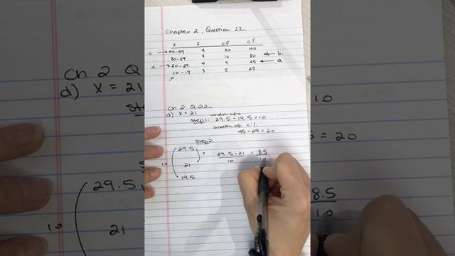 Frequency Distributions - Percentile, Percentile Rank, & Interpolation - Chapter 2 Question 22d смотреть онлайн