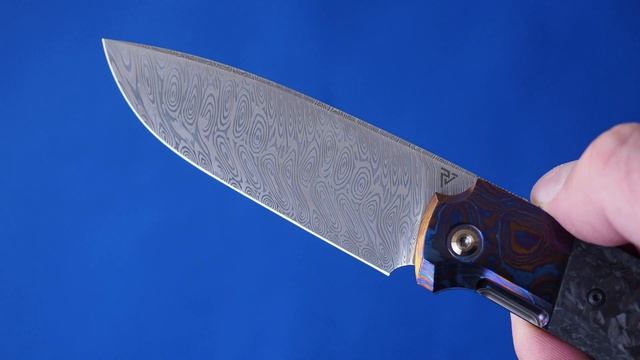 Нож CKF / Philippe Jourget FIF20 TimDam Damasteel Timascus shred CF смотреть онлайн