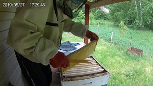 Пчеловодство.Ставим магазин без решётки.