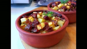 Очень Вкусный Ужин. Жаркое по-домашнему в духовке Самая вкусная картошка с мясом.  Это просто