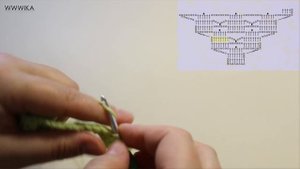 Вязание крючком Шаль крючком треугольная #SHAWL #CROCHET Вязание для начинающих Вяжем по схемам