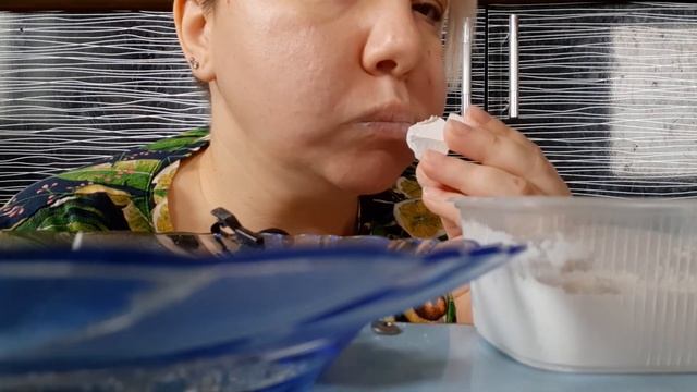 Севрюково и Волоконовка в пасте.#asmr #crunch #mukbang #мелоежка #мел #хруст #еммел #природныймел