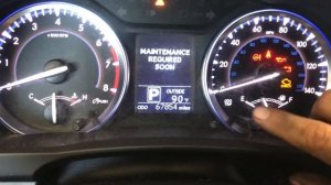 2015 Toyota highlander maintenance light reset