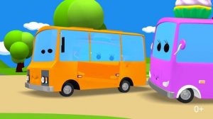 Грязнуля - Автобус Яша и его друзья испачкались в луже и едут на мойку, 0+