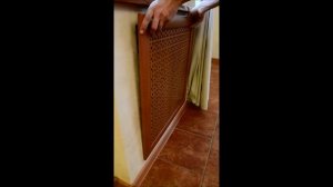 Установка экрана радиатора на защелки
