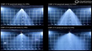 Эпюры орошения оросителей СОБР-17 (Спецавтоматика г. Бийск)