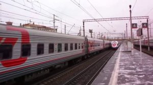 Два петербургских поезда на Рижской - Сапсан и ПДС