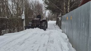 Вездеход болотоход каракат ТОР-35 с отвалом