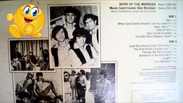 I'm a Believer - The Monkees 1967 More of the Monkees VINYL DISK