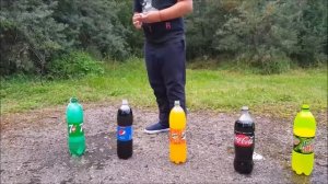 Эксперимент #1 Лимонад +ментос COLA vs MIRINDA vs 7UP vs PEPSI