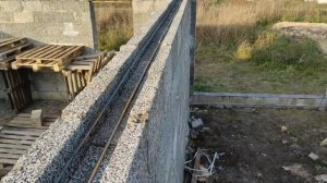 Залил армопояс в арболит. Неделя ушла...