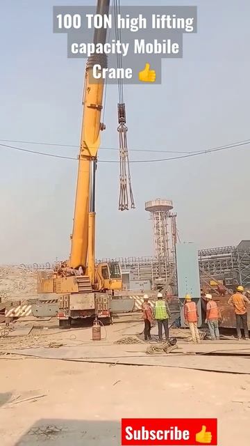 Hundred 100 ton mobile crane #shorts #mechanical #techenical #technical #civilprojects #mobilecrane