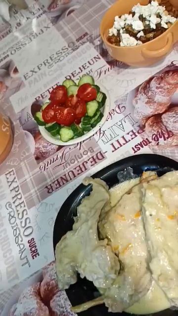 Кролик в сметане #мясо #салат #банош #food #еда #meet #готовимдома