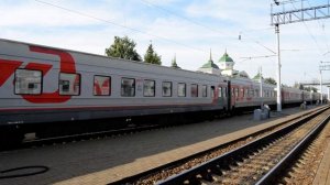 Отправление поезда 082 Москва - Улан-Удэ со станции Агрыз