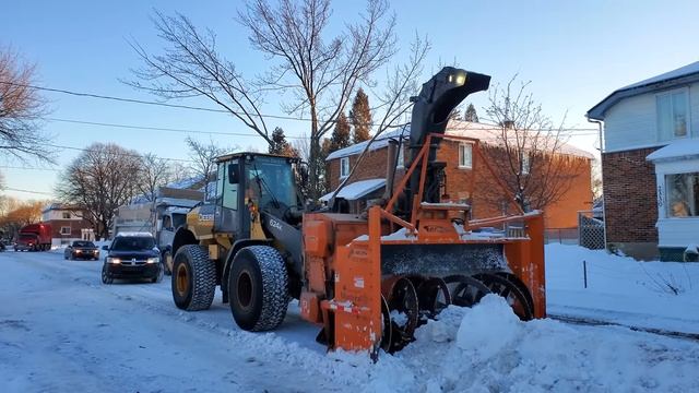 Уборка снега | Монреаль, Канада. Операция по уборке снега