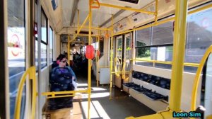 🚪Сломанные двери! Поездка на трамвае «КТМ 71-631-02» "7401" (ГЭТ) по маршруту 🟨10🟥.