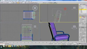 Моделирование стула-кресла в 3Ds Max (часть 2)