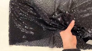 Из чего сшить платье? Черные пайетки на сетке ❤️