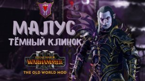 Old World Малус Тёмный Клинок легенда 1. Первое прохождение + лор. Total War: Warhammer 3