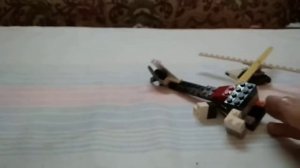 Как собрать вертолёт из Лего. How to build a helicopter from Lego.
