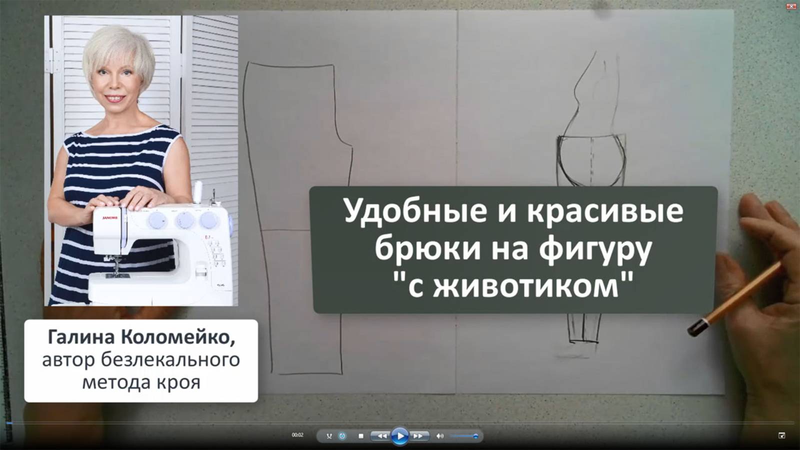 Не можете подобрать готовые брюки? Надо сшить самой. Галина Коломейко