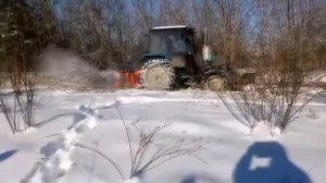 Трактор МТЗ с мульчером UM-Forest 140