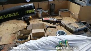Установка внешнего быстросъемного соединения на рукав SEMPERIT SM-40 диаметром 65mm