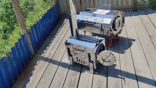 Печь Мобиба Дюна 3. Портативная длительного горения