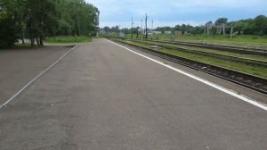 Манёвры и отправление поезда № 677 Великие Луки – Санкт-Петербург