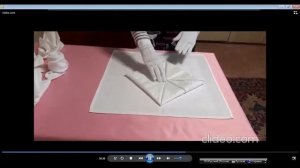 Складывание салфеток различными способами